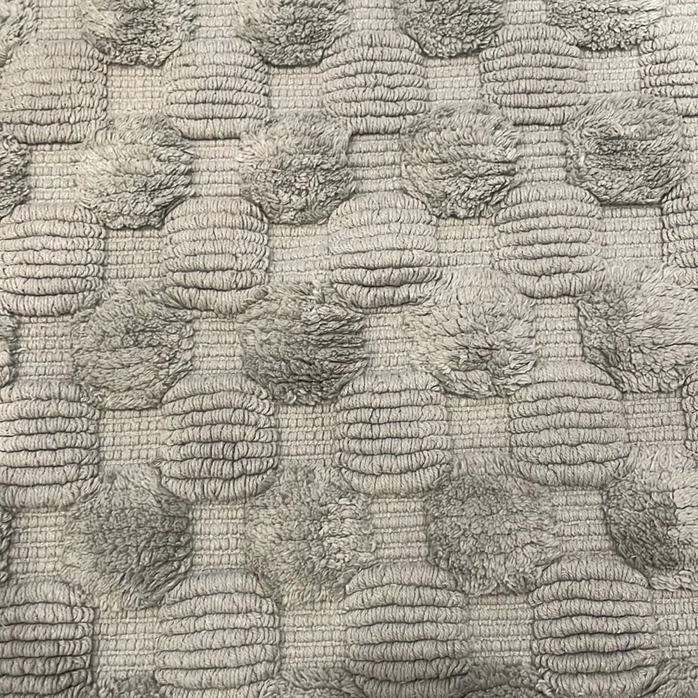 World Market Hand-Woven Checkered Bath Mat
